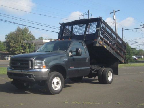 2004 ford f350  dually 4x4 diesel dump truck 1owner runs great ready for work