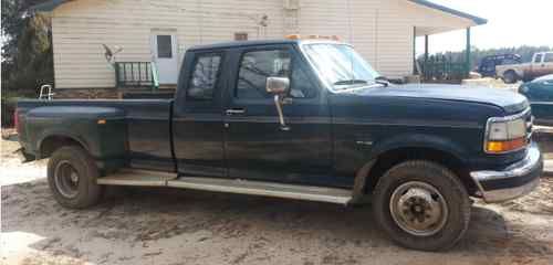 Green, ford, f350, dually, automatic, 7.3 liter, diesel,fifth wheel hookup