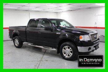06 f150 crew cab lariat 6.5' bed 4x4 4wd 5.4l v8 auto leather new-tires flawless
