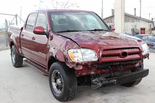 2006 toyota tundra limited double cab 4wd damaged rebuilder clean title runs!!!