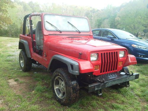 1995 jeep wrangler yj, 4 cylinder, 5 speed, 4x4, hardtop, daily driver