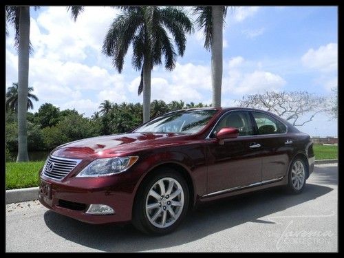 07 ls460 navigation, backup camera, cooled and heated seats, sunroof, leather fl