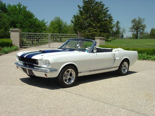 1965 mustang convertible gt 350 restomod shelby tribute restored. 4 spd double