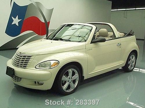 2005 chrysler pt cruiser gt convertible htd leather 45k texas direct auto