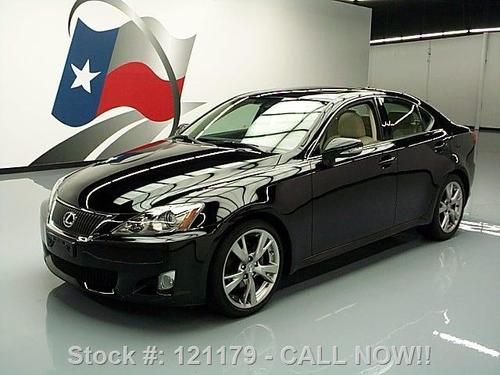 2010 lexus is250 sunroof paddle shift one owner 33k mi texas direct auto