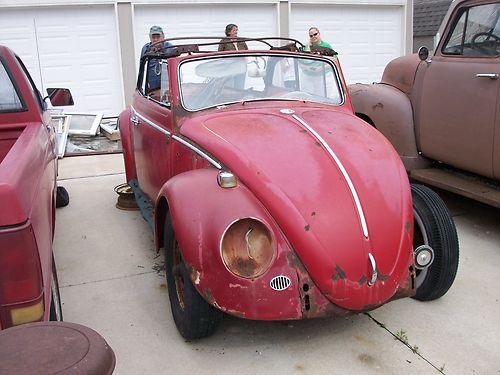 1963 vw bug convertable project car
