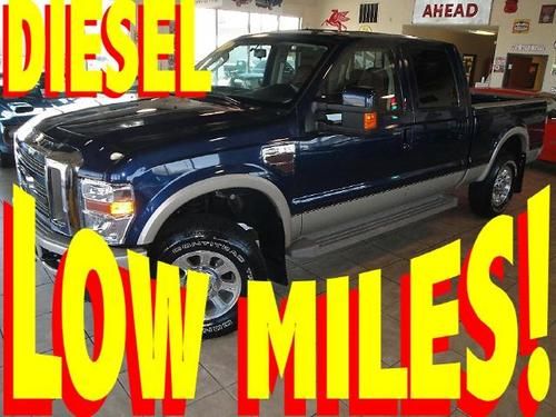 2008 ford f250 f350 crew-cab 4x4 king ranch turbo diesel only 39k miles!