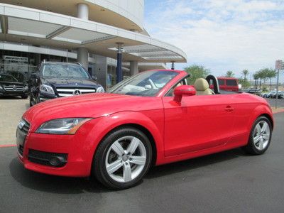 2009 red automatic awd quattro 2.0 turbo navigation leather miles:15k roadster
