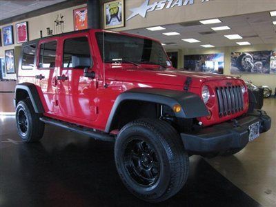 2008 jeep wrangler unlimited x red automatic