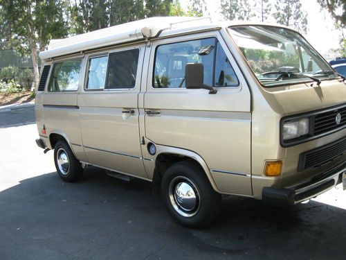 Volkswagen vanagon gl camper - full pop top - california vw no rust, very clean.