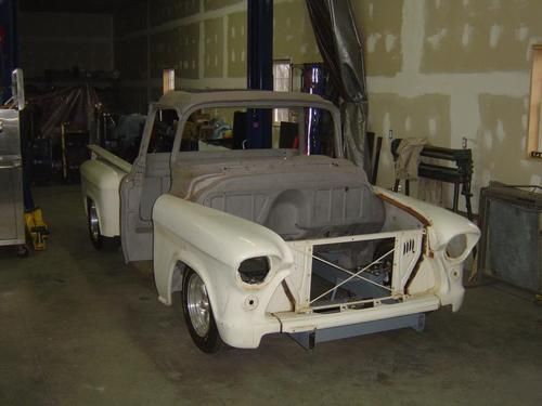 1955 chevy pickup truck,gasser hotrod,streetrod,project cars,barn find,