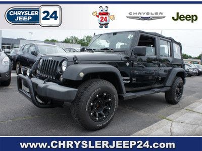 Jeep wrangler unlimited sport 4x4 4wd 6 cylinder soft top auto a/c  we finance