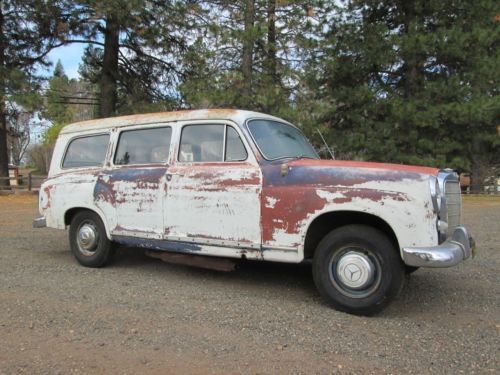 1961 mercedes benz 190d ponton binz coachbuilt kombi station wagon ca barnfind