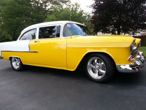 1955 chevy 2 door post body professionally restored /custom paint see video