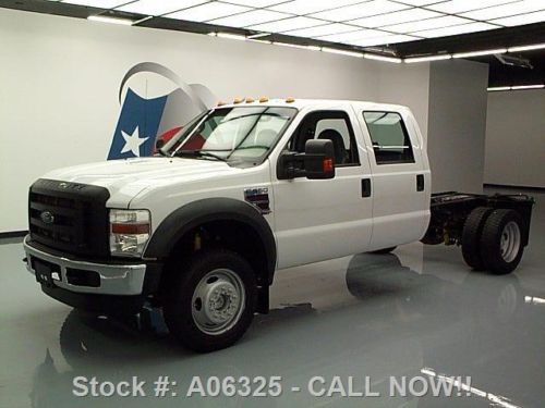 2009 ford f-550 crew 4x4 diesel dually 6-passenger 65k texas direct auto