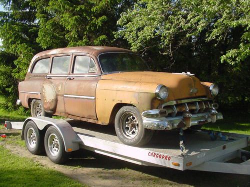 1954 chevrolet 54 chevy station wagon model 210 4dr restorable condition rat rod