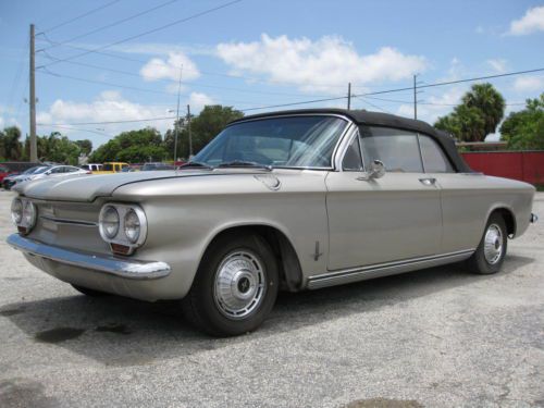 1963 chevrolet corvair 900 monza convertible 6-cylinder automatic 79k orig miles
