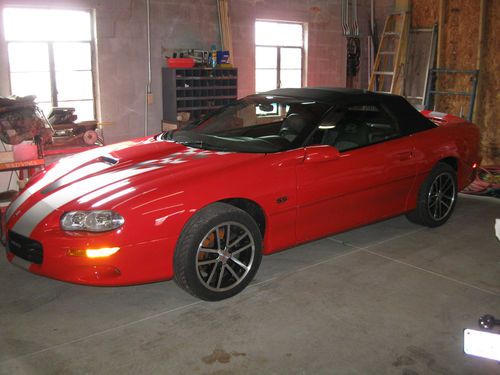 2002 chevy camaro ss z28 convertible automatic  low miles  9,238 miles