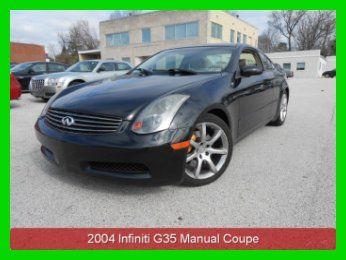 2004 infiniti g35 manual coupe 1 owner clean carfax always serviced at infiniti