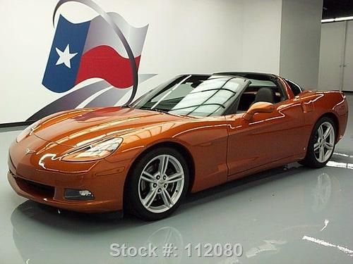 2008 chevy corvette lt1 6-spd xenons atomic orange 31k texas direct auto