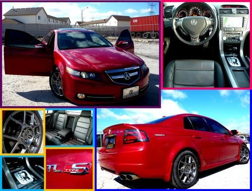 2007 acura tl type-s w/navigation package***pearl red***super clean***55k miles