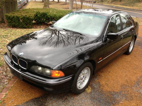 1999 bmw 528i only 62k miles 1 owner immaculate black on black free shipping!!!