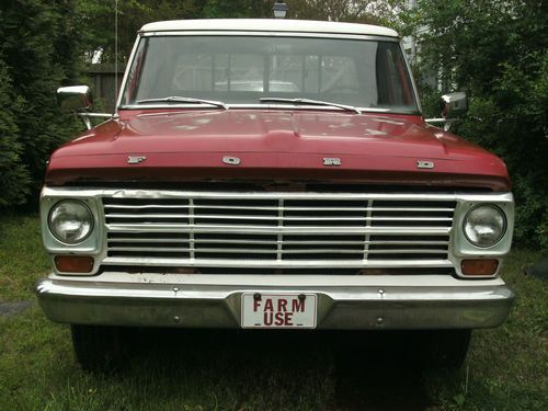 1969 ford f-250, strong motor 360cid v-8, old farm truck ready for new home