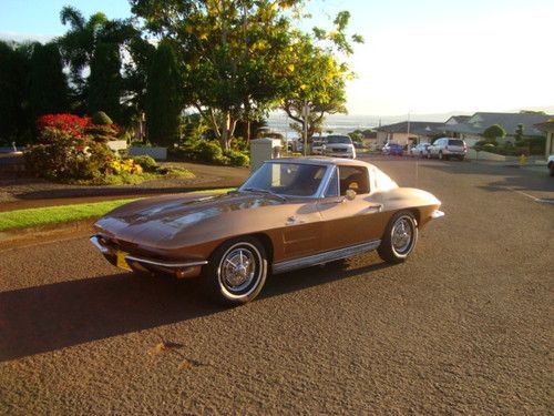 1963 corvette split window fuel injected 4 speed documented matching #