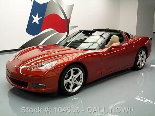 2005 chevy corvette 6-spd z51 perf hud htd leather 45k texas direct auto