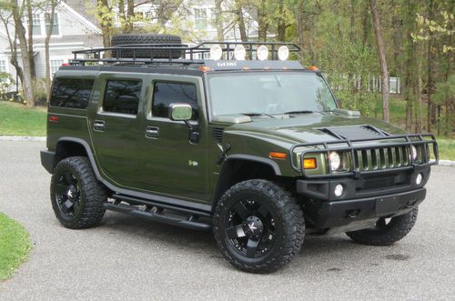 2003 luxury hummer luxary for sale~sage green~safari edition~navigation~mint
