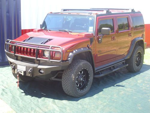 2005 black out maroon hummer h2