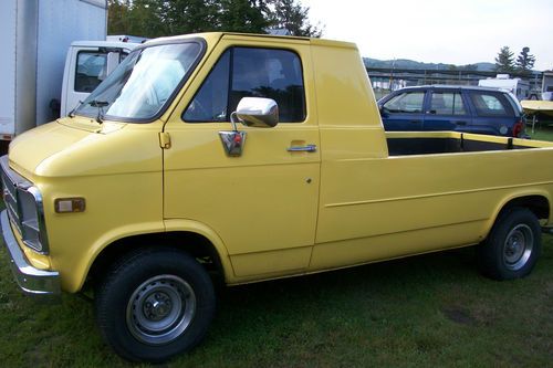 1981 chevy van converted to truck (nicely done)