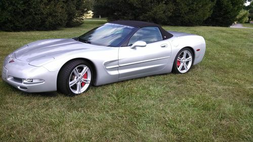 Silver 1998 c5 corvette convertible