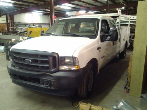 2002 ford f-350 diesel super duty/crew  long utility tow hitch, running boards