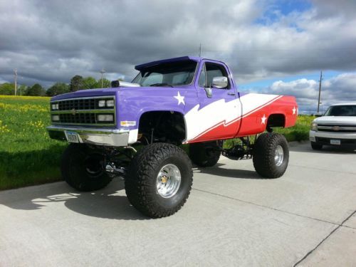 1984 chevy 3/4 ton 4x4 monster truck commercial truck america