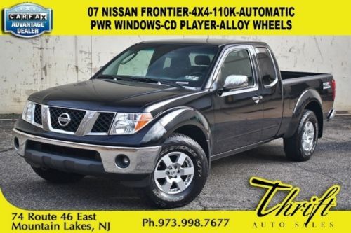 07 nissan frontier 4x4-110k-automatic-pwr windows-cd player-alloy wheels