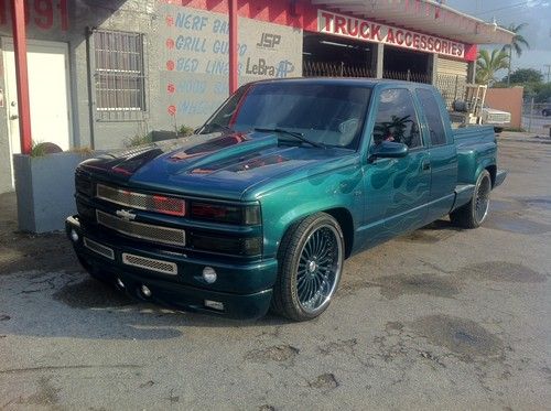 1997 chevy 1500 x cab custom supercharged show truck nice low miles