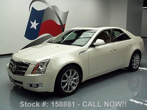2008 cadillac cts climate leather pano sunroof nav 33k! texas direct auto