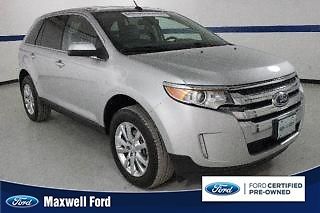 13 ford edge 4dr limited fwd leather dual a/c ford certified pre owned