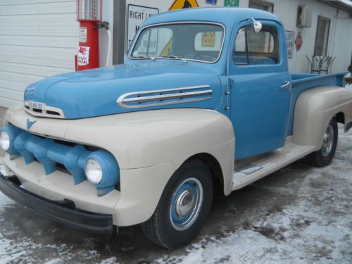 1952 ford f1 pickup truck flathead v8 short box 1/2 ton restored