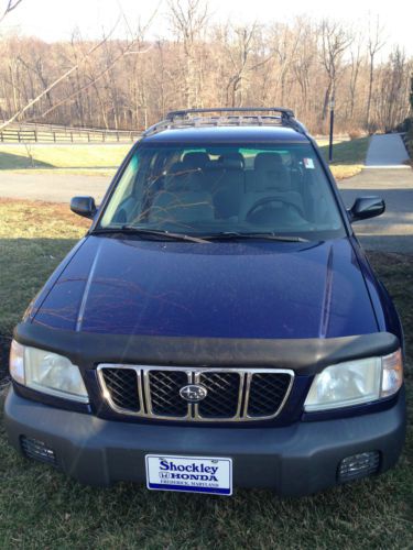 02 subaru forester l suv 4d awd 5 speed no reserve