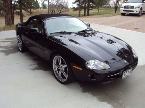 1998 jaguar xk8 convertible no reserve anthracite black new $5k tire &amp; wheels