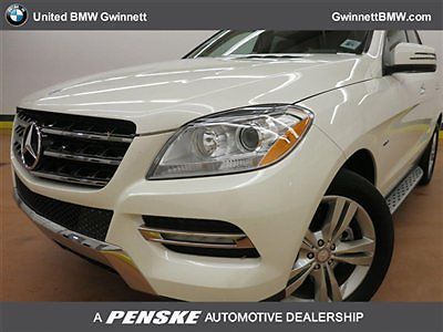 4matic 4dr ml350 m-class low miles suv automatic gasoline 3.5l v6 cyl arctic whi