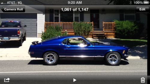 1970 ford mustang mach 1 351 cleveland shaker hood 4 speed very good condition