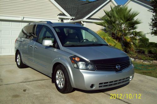 Nissan quest s 2008 silver - leather -dvd entertainment system