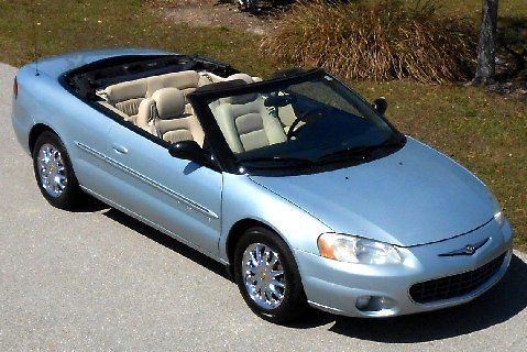 Blue convertible~canvas top~ivory~chrome~ leather~certified~records~02 03 04 05