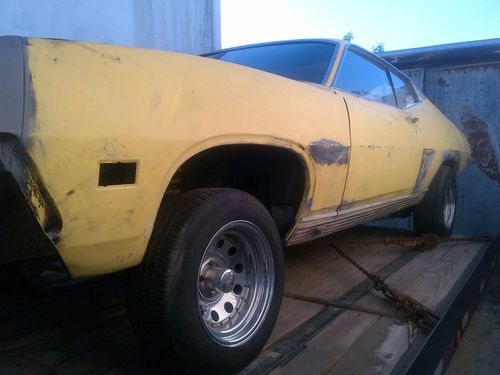 1971 ford torino gt project car rolling chassis h code good floors rocker boxes