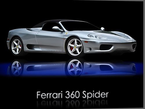2002 ferrari 360 spider f1, belt service just done, 60% clutch, loaded w/options