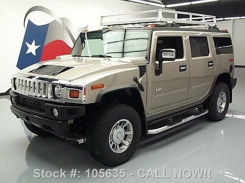 2006 hummer h2 4x4 6-pass htd leather sunroof nav 57k texas direct auto