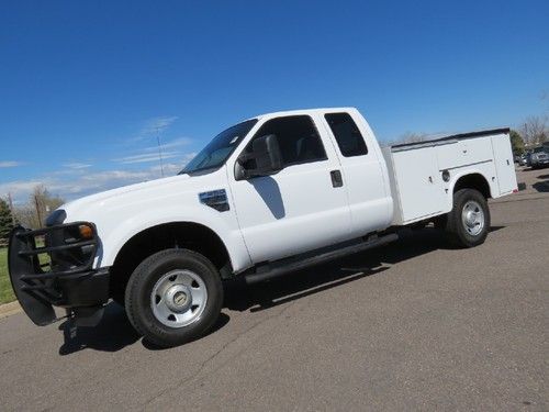 2008 ford f-250 supercab xl v10 4x4 utility work service body bed truck 1 owner